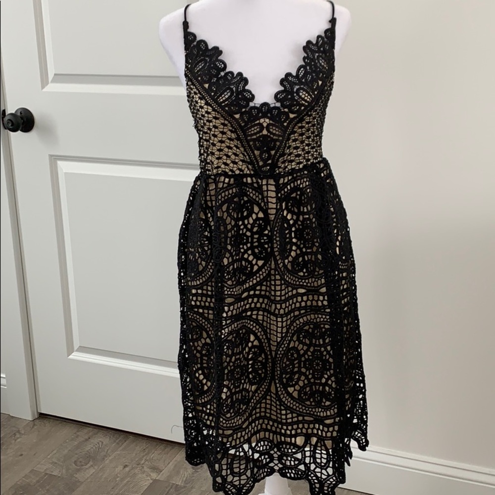 Black Crochet Dress Size 0